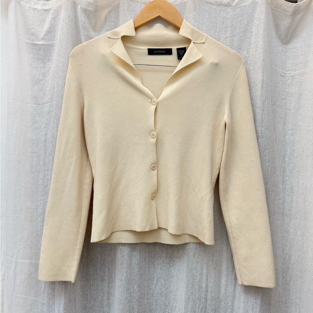 Butter yellow Button-Up Women's Top